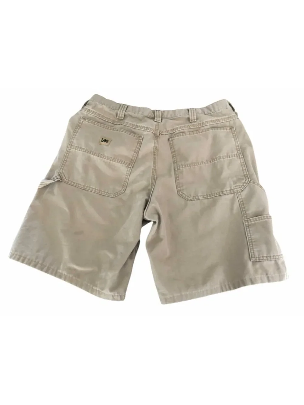 Lee Cargo Shorts Khaki Mens 38 Beige Tan Tough Durable Outdoor Hiking Fishing